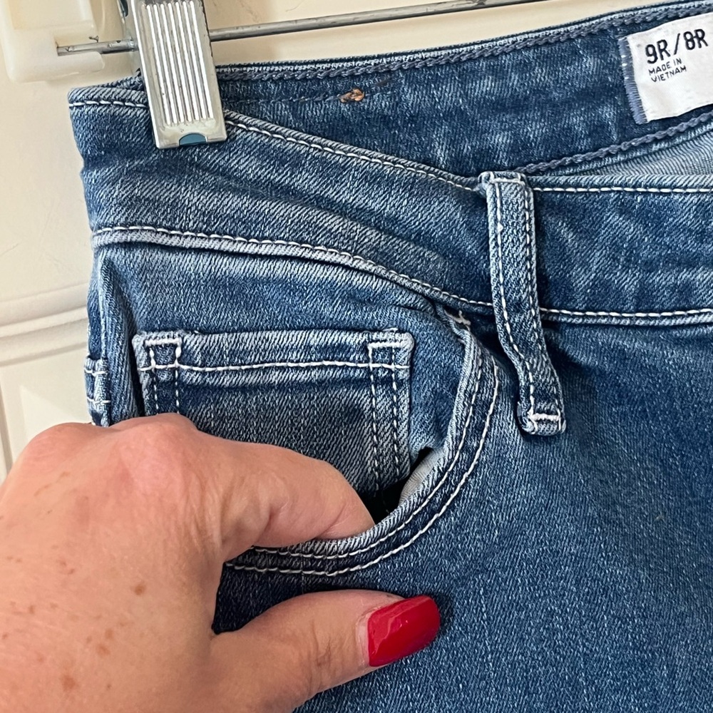 Hollister Curvy High Rise Vintage Style Flare Jeans Stretch Women’s Size 29 - Picture 7 of 15